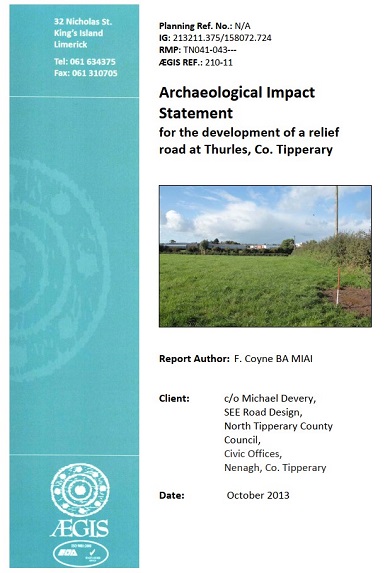 Thurles Relief Road Survey